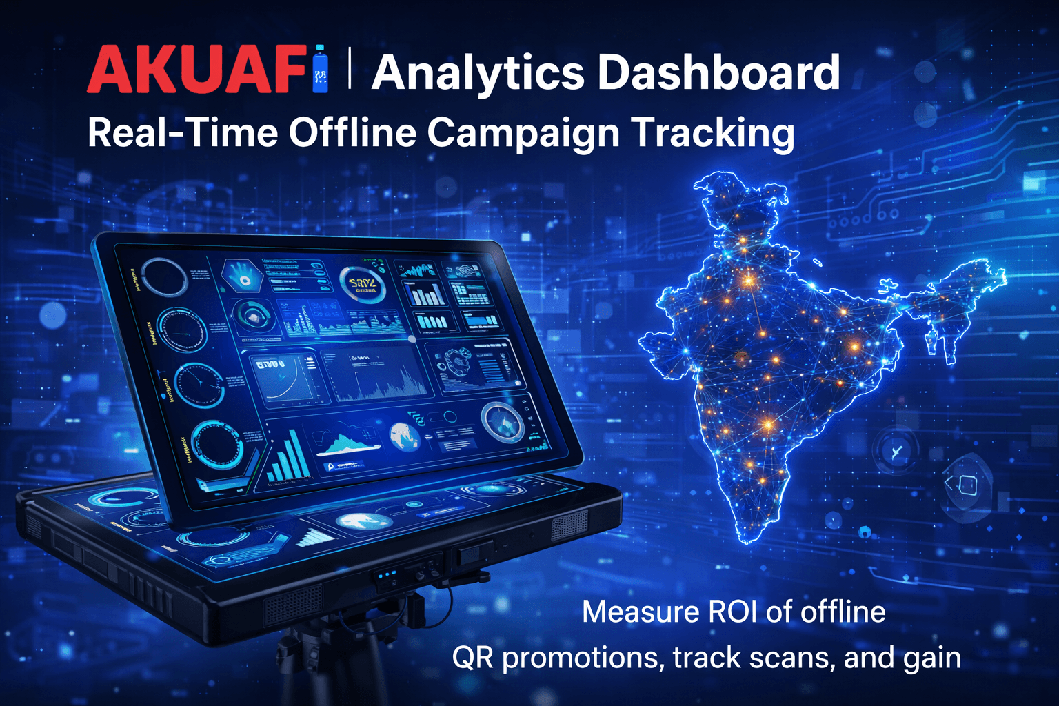 Akuafi real-time campaign analytics dashboard
